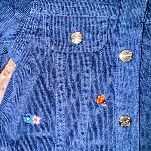 Mayoral Corduroy Embroidered Denim Jacket (9M) NWT - Picture 3 of 4